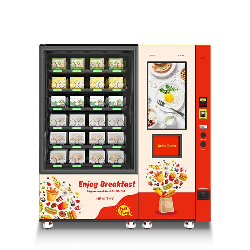 Automat mancare calda cu elevator, refrigerat si incalzit 65°C MV-CMX-ZV(V32)+TCN-CMX-10V